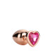 DT21789 Анальная пробка с сердцем GLEAMING LOVE ROSE GOLD PLUG SMALL