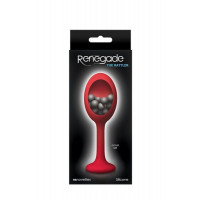 Уникальная анальная пробка RENEGADE RATTLER RED