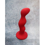 Анальна пробка хвиляста Loveshop Red 12 см * 2,5 см