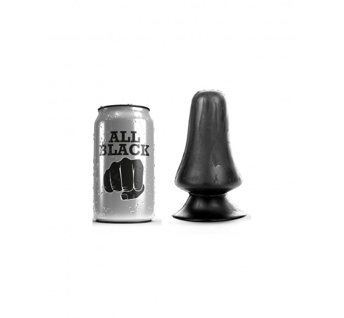 Анальний плаг для фістингу All Black AB39 13 см х 7 см, чорний