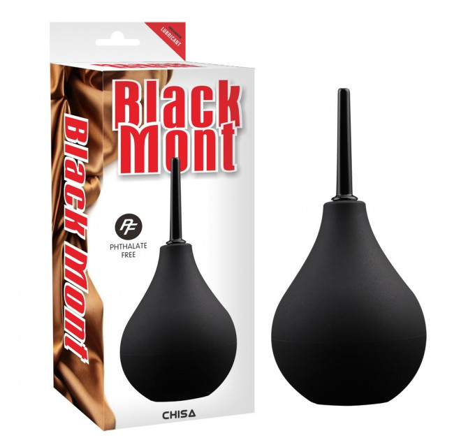 Анальний душ Chisa Black Mont Easy Clean Enema, чорний