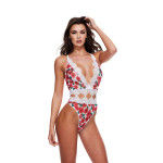Ажурное боди в цветочек S/M Baci, с кружевом, белое, S/M