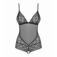 Боді Obsessive Shibu teddy black L/XL