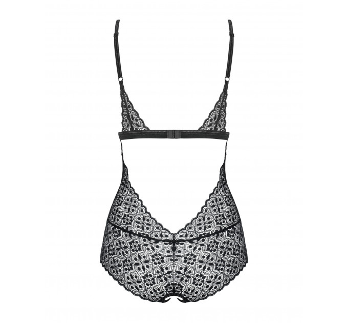 Боди Obsessive Shibu teddy black L/XL