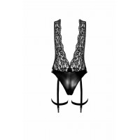 Боді з глибоким декольте Noir Handmade Libido F297 чорне, розмір S