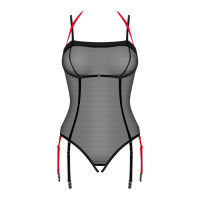Боді з відкритим доступом XS/S Glandez Obsessive, чорне