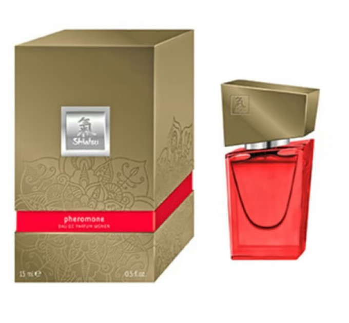 Духи з феромонами жіночі SHIATSU Pheromone Fragrance women red 15 ml
