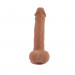 Фаллоимитатор реалистичный с мошонкой на присоске Chisa T-skin ReaL Wild Penetrator, бежевый