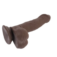 Фаллоимитатор с присоской Chisa T-skin ReaL Wild Penetrator, коричневый, 21.5 см