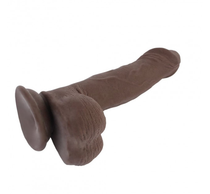 Фаллоимитатор с присоской Chisa T-skin ReaL Wild Penetrator, коричневый, 21.5 см