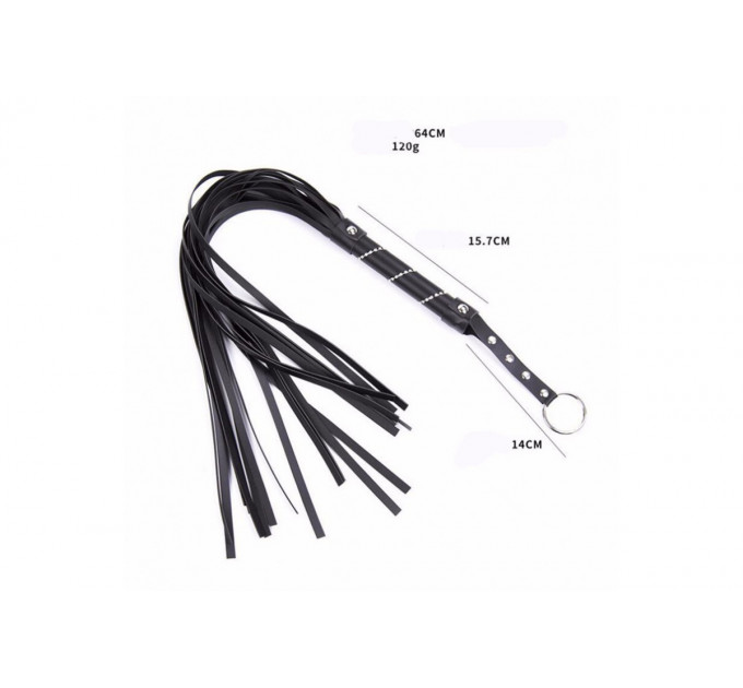 Флоггер DS Fetish Bling flogger with glass diampnd black