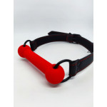 Кляп DS Fetish Mouth silicone gag red/black