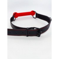 Кляп DS Fetish Mouth silicone gag red/black