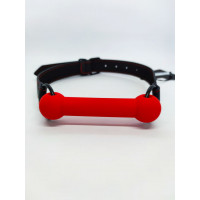 Кляп DS Fetish Mouth silicone gag red/black