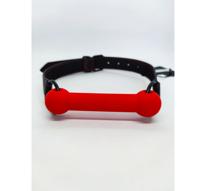 Кляп DS Fetish Mouth silicone gag red/black