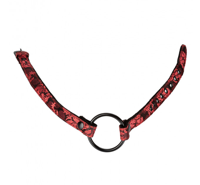 Кляп-кольцо Scandal от California Exotic Novelties красно-черный