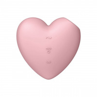 Кліторальний вакуумний вібратор Серце Satisfyer Cutie Heart, рожевий