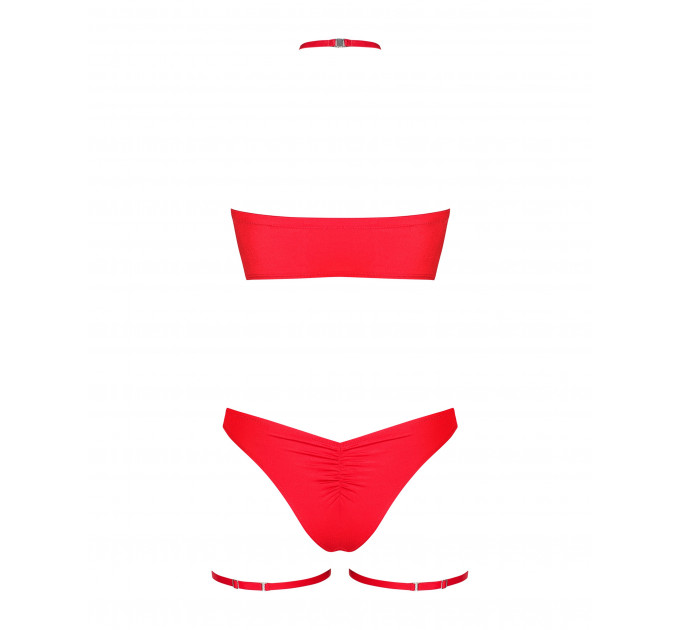 Новогодний костюм Obsessive Kissmas set красный, L/XL