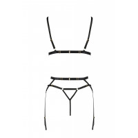 Комплект білизни, 2 предмети MEGGY SET black S/M - Passion