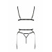 Комплект белья, 2 предмета MEGGY SET black S/M - Passion