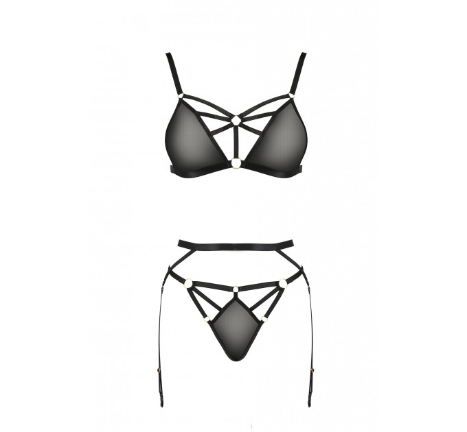 Комплект белья, 2 предмета MEGGY SET black S/M - Passion
