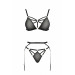 Комплект белья, 2 предмета MEGGY SET black S/M - Passion