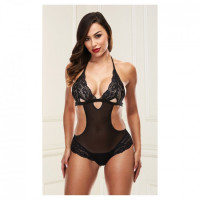 Кружевное боди LACE TEDDY BLACK, S/M