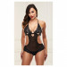 Кружевное боди LACE TEDDY BLACK, S/M