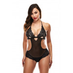Кружевное боди LACE TEDDY BLACK, S/M