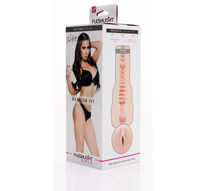 Мастурбатор в колбе вагина, киберкожа Fleshlight Madison Ivy Beyond