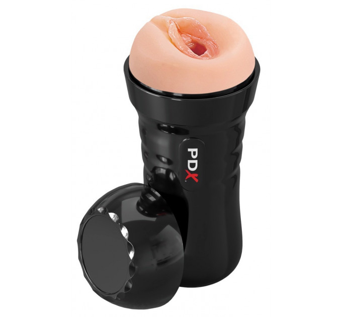 Мастурбатор Вагіна в чорній колбі Pipedream PDX Extreme Wet Pussies, що самозмазується