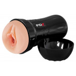 Мастурбатор Вагіна в чорній колбі Pipedream PDX Extreme Wet Pussies, що самозмазується