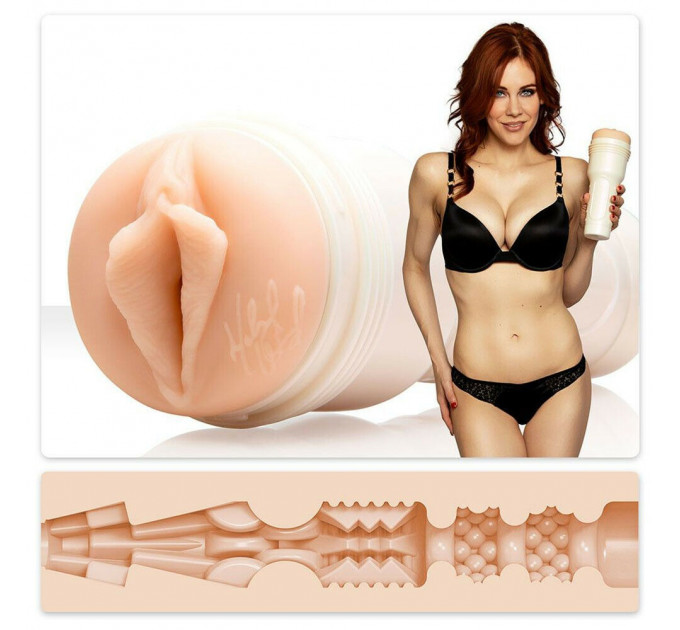 Мастурбатор-вагина из киберкожи, в колбе, Fleshlight Maitland Ward Pussy