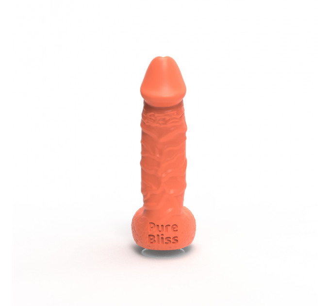 Мило член на присосці Pure Bliss MINI коралове, 15 см