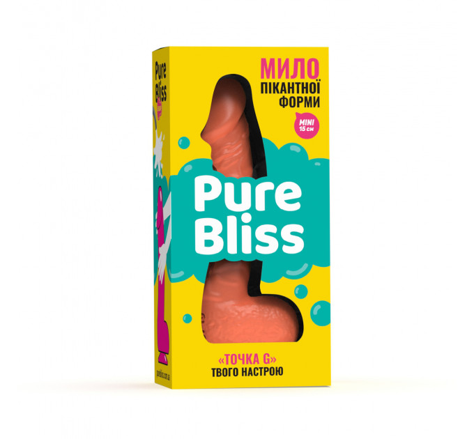 Мило член на присосці Pure Bliss MINI коралове, 15 см