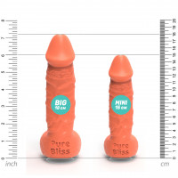 Мыло член на присоске Pure Bliss MINI коралловое, 15 см