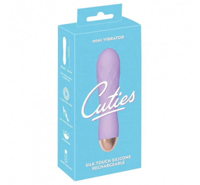 Мини-вибратор с рельефом You2Toys Cuties Gene лиловый