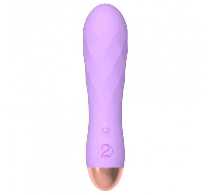 Мини-вибратор с рельефом You2Toys Cuties Gene лиловый