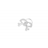 Наручники металлические Chisa Hi-Basic Fur-lined Handcuffs с черным мехом