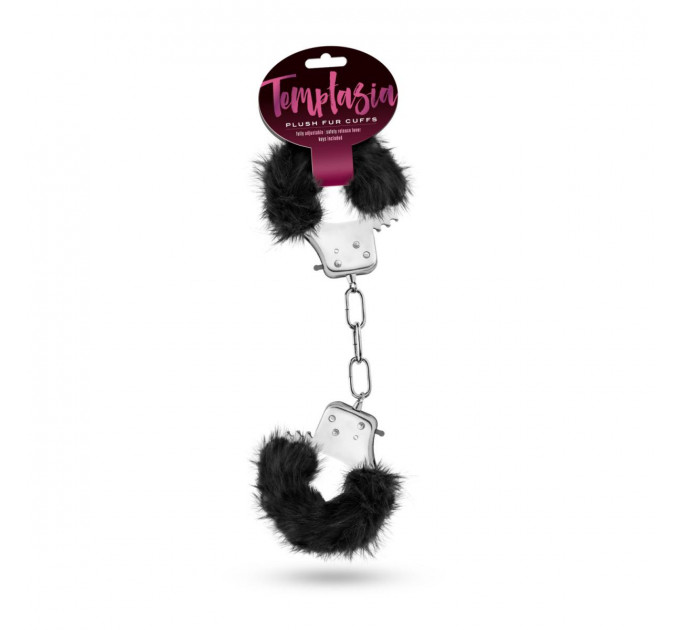 Наручники с мехом Blush Temptasia - Plush Fur Cuffs - Black