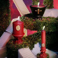 Низькотемпературна воскова свічка UPKO DREAMING of GARDEN, чорна