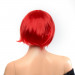 Парик каре с челкой Fetish Hair, красный, 25 см
