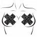 Пэстисы на соски One Size X-Factor Rhinestone Nipple Covers Leg Avenue, со стразами