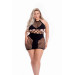 Платье с открытой спиной Pink Lipstick Girl Gone Bad Dress, черный, Plus Size