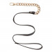 Поводок цепь с петлей из искусственной кожи Statement Leash золотистый, 75 см