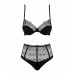 Сексуальный комплект Obsessive Sharlotte 2-pcs set black S/M