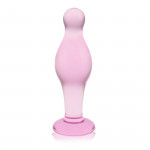 Стеклянная Анальная пробка 4,5" Glass Romance Pink
