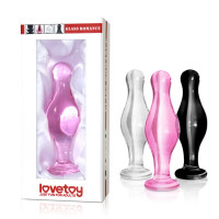 Стеклянная Анальная пробка 4,5" Glass Romance Pink