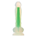 Светящийся фаллоимитатор Dream Toys RADIANT SOFT SILICONE GLOW IN THE DARK DILDO SMALL GREEN