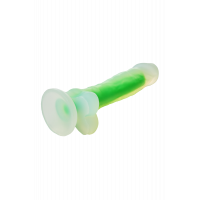 Светящийся фаллоимитатор Dream Toys RADIANT SOFT SILICONE GLOW IN THE DARK DILDO SMALL GREEN